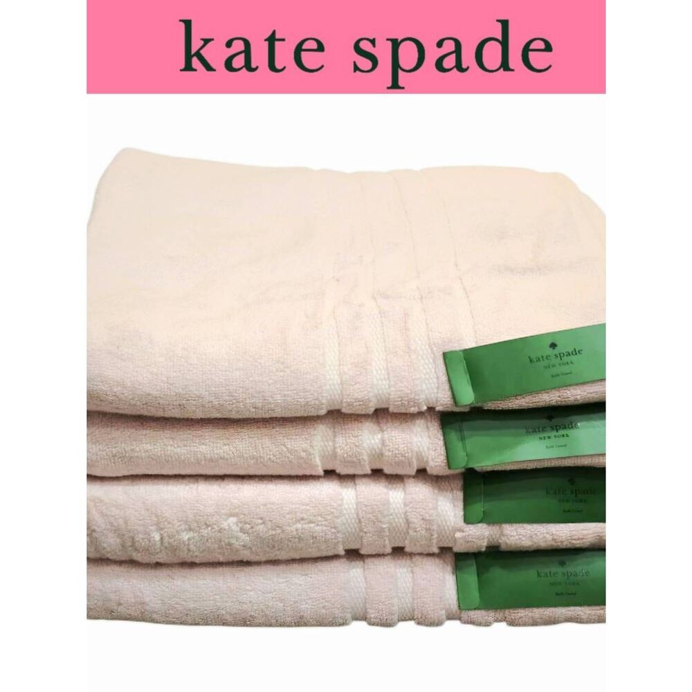 Kate Spade New York Embrodried Stripe Oversized Plush Bath Towels‎